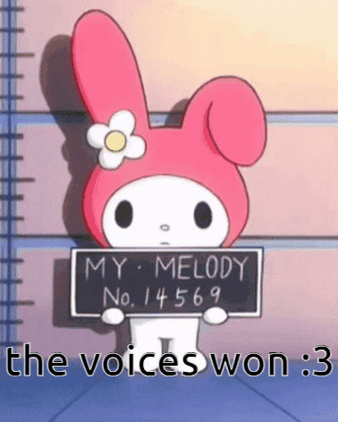 The Voices Won My Melody GIF - The Voices Won My Melody Mymelody GIFs