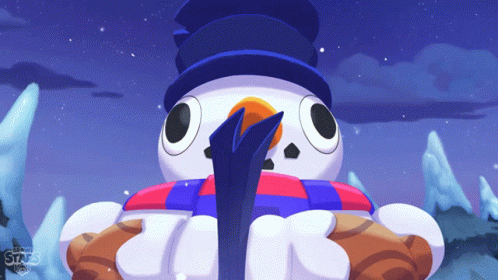 Wow Snowman Tick GIF - Wow Snowman Tick Brawl Star GIFs