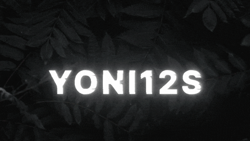 a black background with yellow letters that say yon12n1