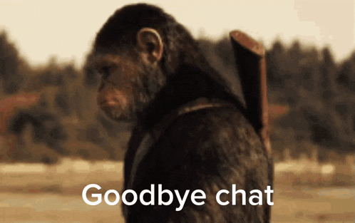 Caesar Goodbye Chat GIF - Caesar Goodbye Chat Planet Of The Apes GIFs