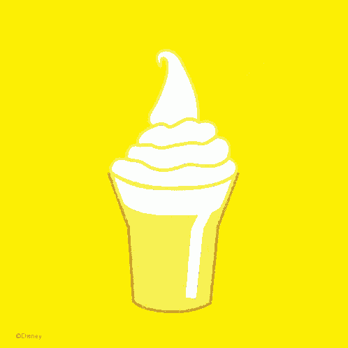 a mickey mouse face with heart shaped eyes and a yellow background