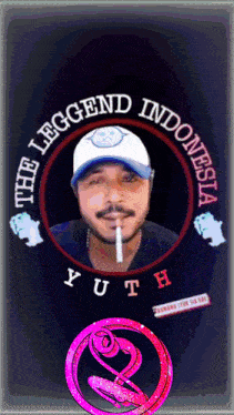 a picture of a man with a cigarette and the words leggend indonesia