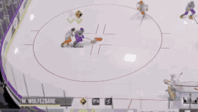 a hockey game is being played and w. wulfezbane is playing for the opposing team