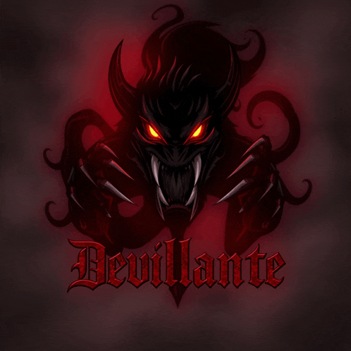 a picture of a devil with the word devillante underneath it