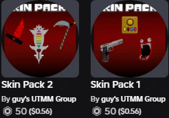 skin pack 2 and skin pack 1 by guy 's utmm group 50 $ 0.56