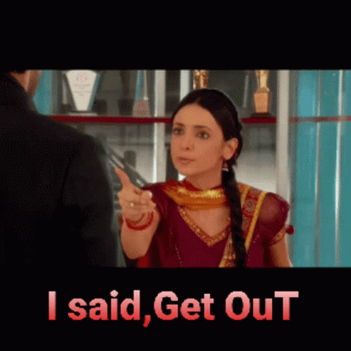 Arnav Angry Get Out GIF - Arnav Angry Get Out I Said Get Out GIFs