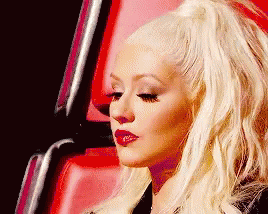 The Voice Christina Aguilera GIF - The Voice Christina Aguilera Think GIFs