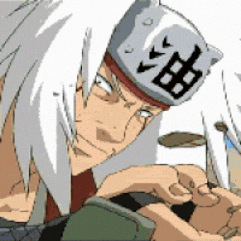 a pixel art drawing of a man wearing a hat with chinese writing on it