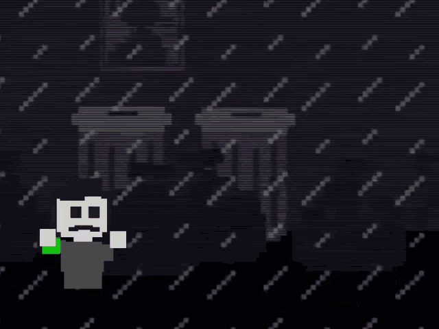 a purple cartoon character is standing next to a white cartoon character with the words speed song slasher and hocus pocus below him