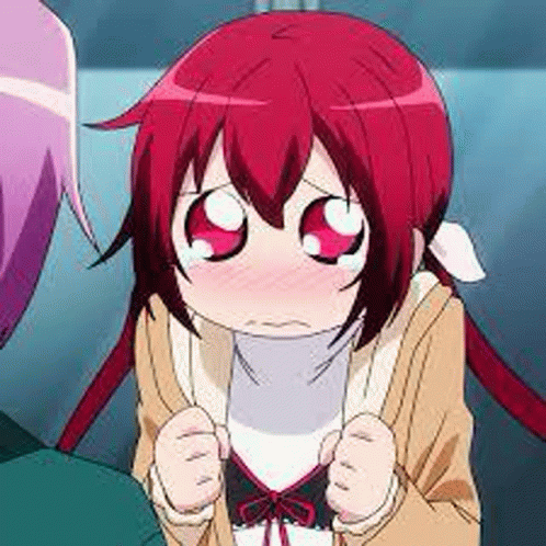 Cute Red Hair Anime Girl GIF