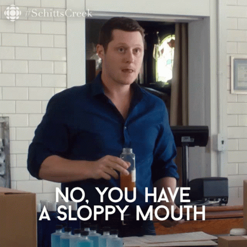 No You Have A Sloppy Mouth Patrick Brewer GIF - No You Have A Sloppy Mouth Patrick Brewer Patrick GIFs