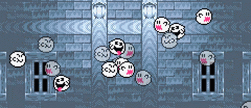 Super Mario World Boo GIF - Super Mario World Boo Ghosts GIFs