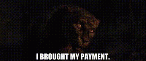 Bagheera I Brought My Payment GIF - Bagheera I Brought My Payment Payment GIFs
