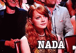 Nada GIF - Emma Stone Unamused Not Happy GIFs