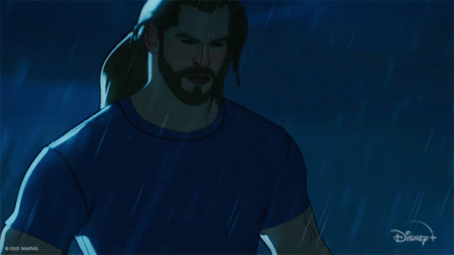 Standing Under The Rain Thor GIF - Standing Under The Rain Thor What If GIFs