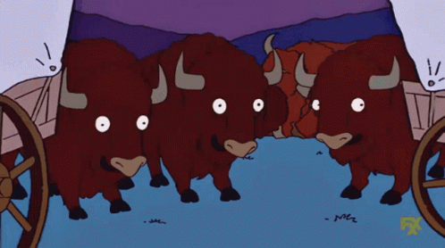 Bison Laughing GIF - Bison Laughing Simpsons GIFs