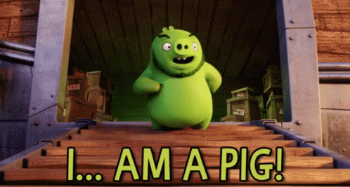 I... Am A Pig! GIF - Angry Birds Movie Pig Proud GIFs