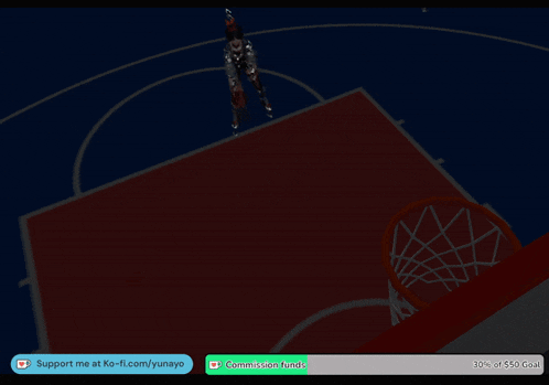 a screenshot of a video game with the words support me at ko-fl.com/yunayo