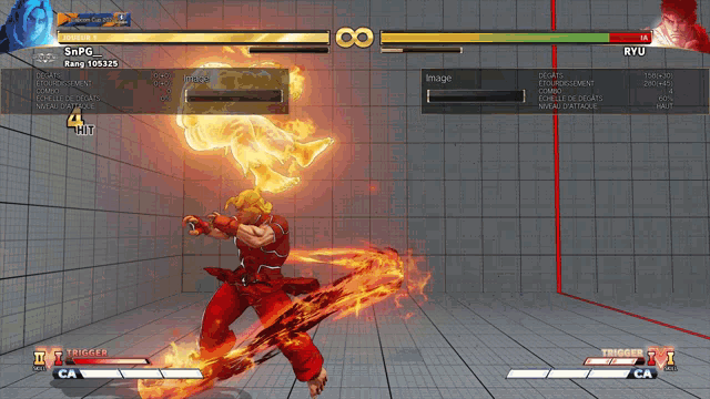 a screenshot of a video game with a menu pause button