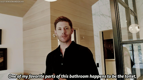 Supernatural Jensen Ackles GIF - Supernatural Jensen Ackles Jensen Ackles Bathroom GIFs