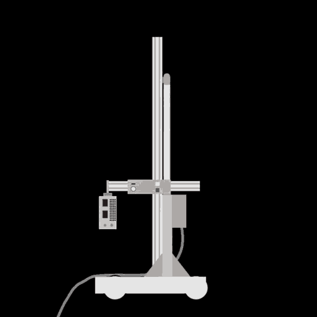 a drawing of a machine with a remote control attached to it .