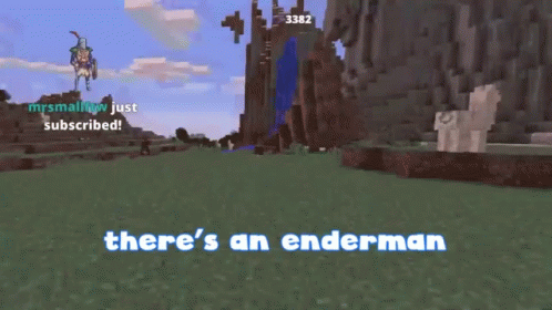 Theres An Enderman Im Not Looking At You GIF - Theres An Enderman Im Not Looking At You Dont Look GIFs