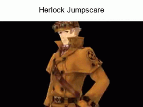 Herlock Sholmes Jumpscare GIF - Herlock Sholmes Jumpscare Spooky GIFs
