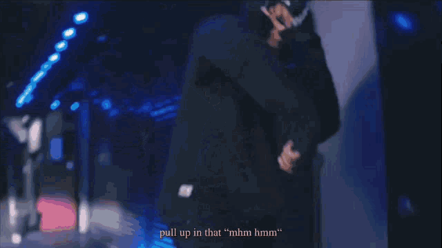 a blurry picture of a person with the words oh woah on the bottom left