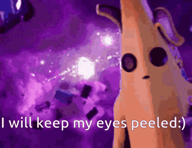 Peely Eyes Peeled GIF - Peely Eyes Peeled Eyes On You GIFs
