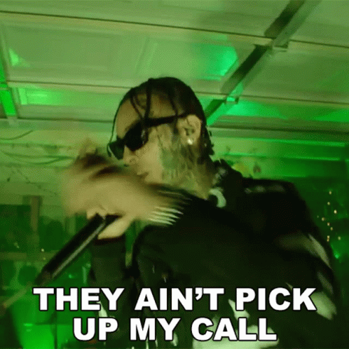 They Aint Pick Up My Call Lil Skies GIF - They Aint Pick Up My Call Lil Skies Fade Away Song GIFs