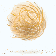 a drawing of a ball of spaghetti with a white background