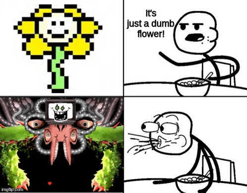 Flowey art :) - Imgflip