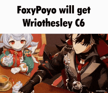 Foxypoyo Wriothesley GIF - Foxypoyo Wriothesley Genshin GIFs