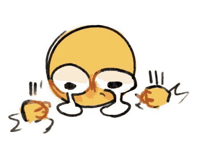 a cartoon drawing of a yellow smiley face with a thumbs up sign .