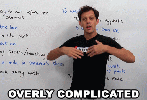 Overly Complicated Benjamin GIF - Overly Complicated Benjamin Learn English With Benjamin GIFs