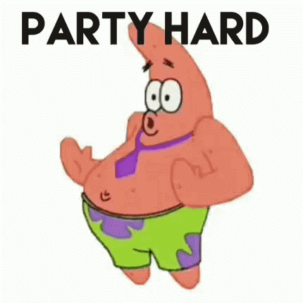 Patrick Party Hard GIF - Patrick Party Hard Spongebob GIFs