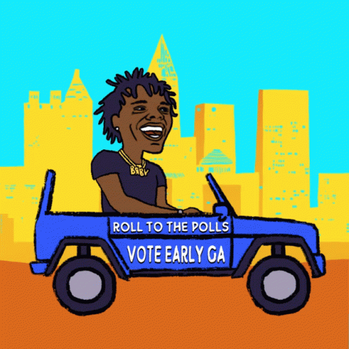 Roll To The Polls Vote Early GIF - Roll To The Polls Vote Early Vote Early Ga GIFs