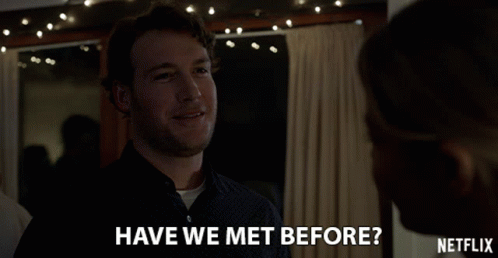 Have We Met Before Chris Marquette GIF - Have We Met Before Chris Marquette Carver Cruz GIFs