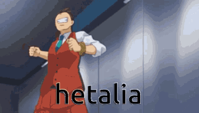 a cartoon of a man in a suit and tie with the word hetalia written below him