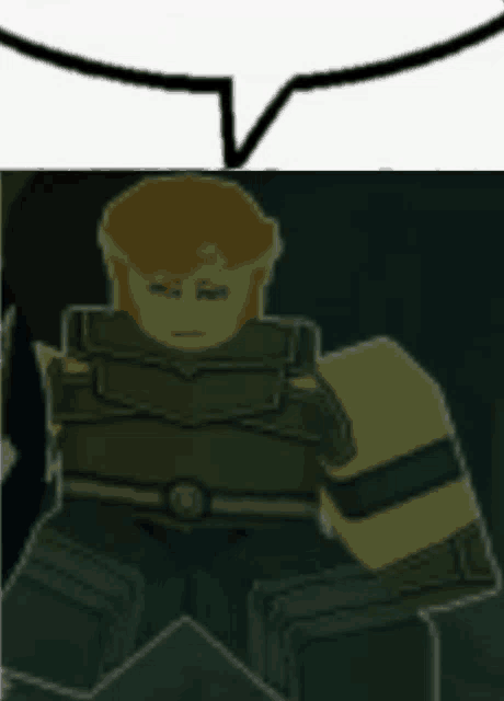 a cartoon of a man with a speech bubble behind him