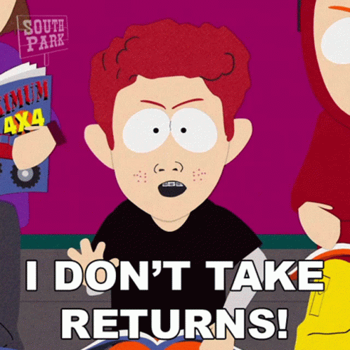 I Dont Take Returns Scott Tenorman GIF - I Dont Take Returns Scott Tenorman South Park GIFs