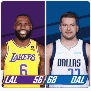 Los Angeles Lakers (56) Vs. Dallas Mavericks (68) Half-time Break GIF - Nba Basketball Nba 2021 GIFs
