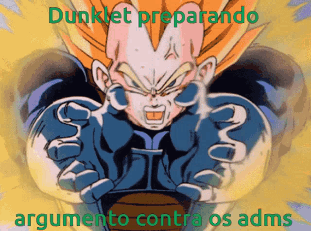 a picture of a cartoon character with the words dunklet preparando written on it