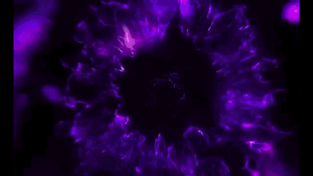 a person is holding a purple light in their hand .