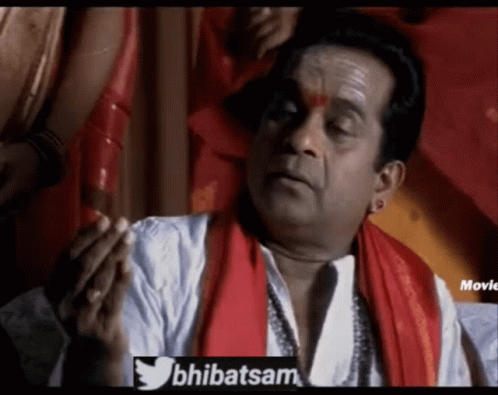 Bhibatsam Brahmanandam GIF - Bhibatsam Brahmanandam Telugu Comedy GIFs