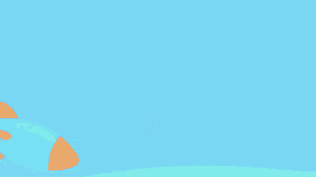 a blue background with a white mustache in the shape of clouds