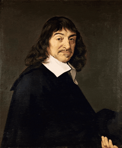 a painting of a man with a white shirt and a black cape