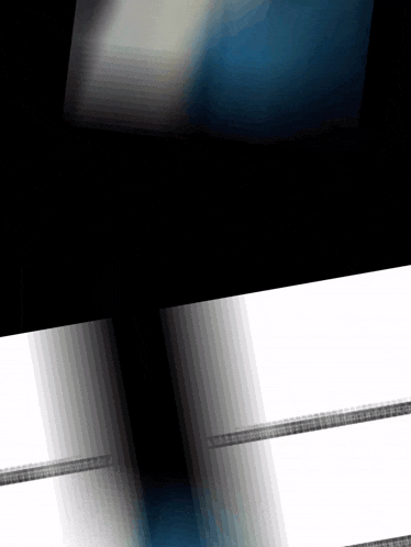 a black background with a white border and a blue border