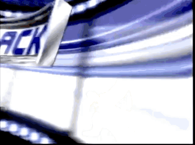 a blurry picture of a sign that says ack