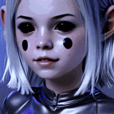 a close up of a person 's face with the word voo visible in the corner